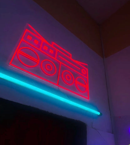 SHARP GF-777 BOOMBOX - NEON