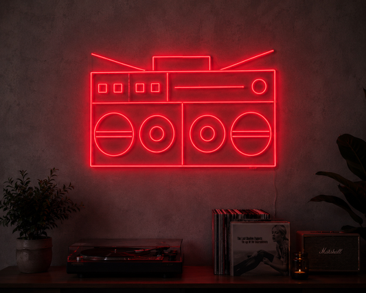 SHARP GF-777 BOOMBOX - NEON