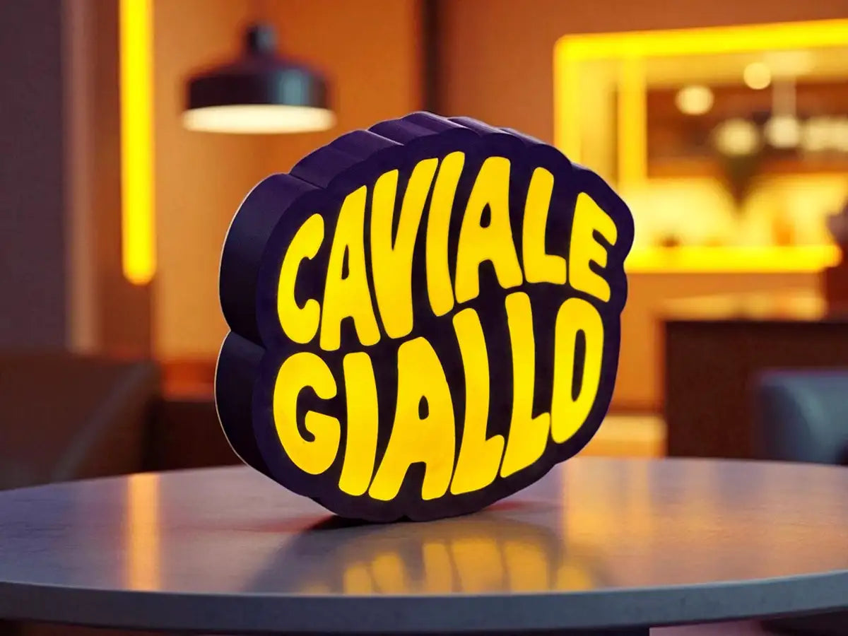Lightbox personalizzato Caviale Giallo