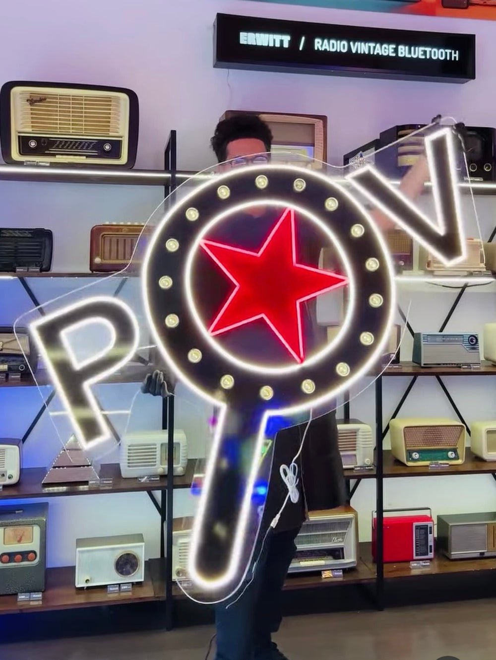 Insegna POP realizzata da Erwitt Neon