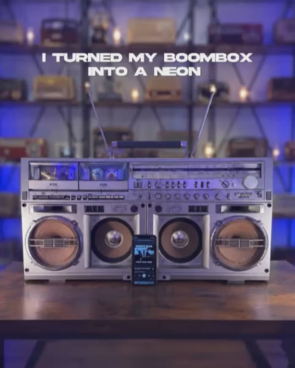 SHARP GF-777 BOOMBOX - NEON
